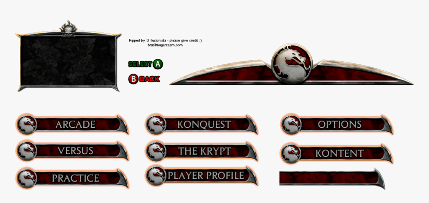 Menu - Menu Do Mortal Kombat, HD Png Download, Free Download