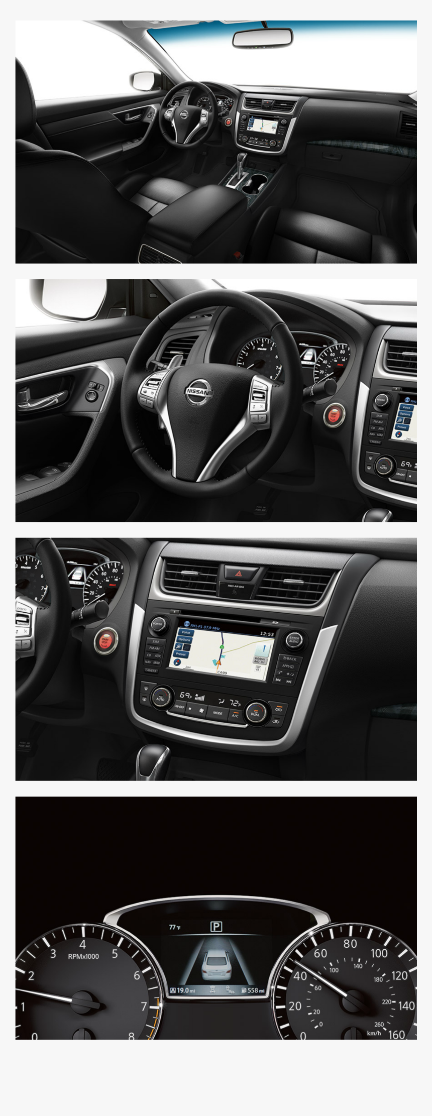 2016 Nissan Altima Interior Design - Nissan Altima 2016 Trim S, HD Png Download, Free Download