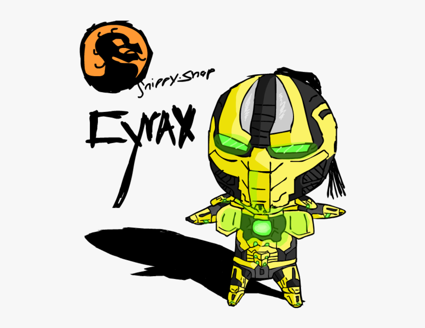 Cyrax Clipart For Our Users - Mortal Kombat Cyborg Drawing, HD Png Download, Free Download