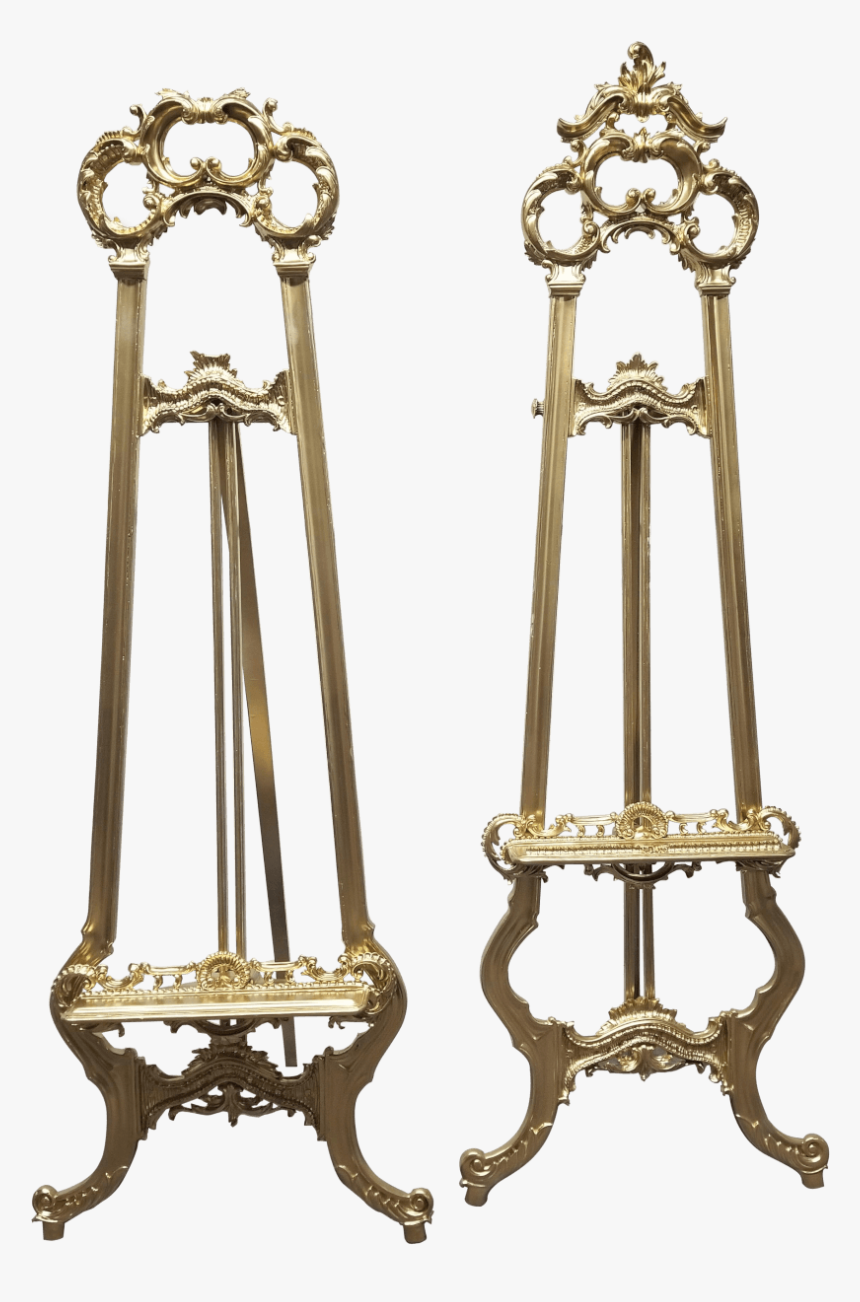 Ornate Gold Leaf Easels - Antique, HD Png Download, Free Download