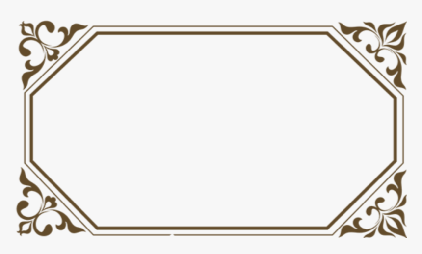#ftestickers #frame #borders #gold #golden #ornate, HD Png Download, Free Download