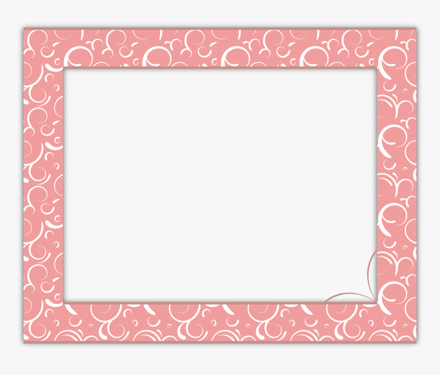 Transparent Swirl Frame Png - Pink Border High Resolution, Png Download, Free Download