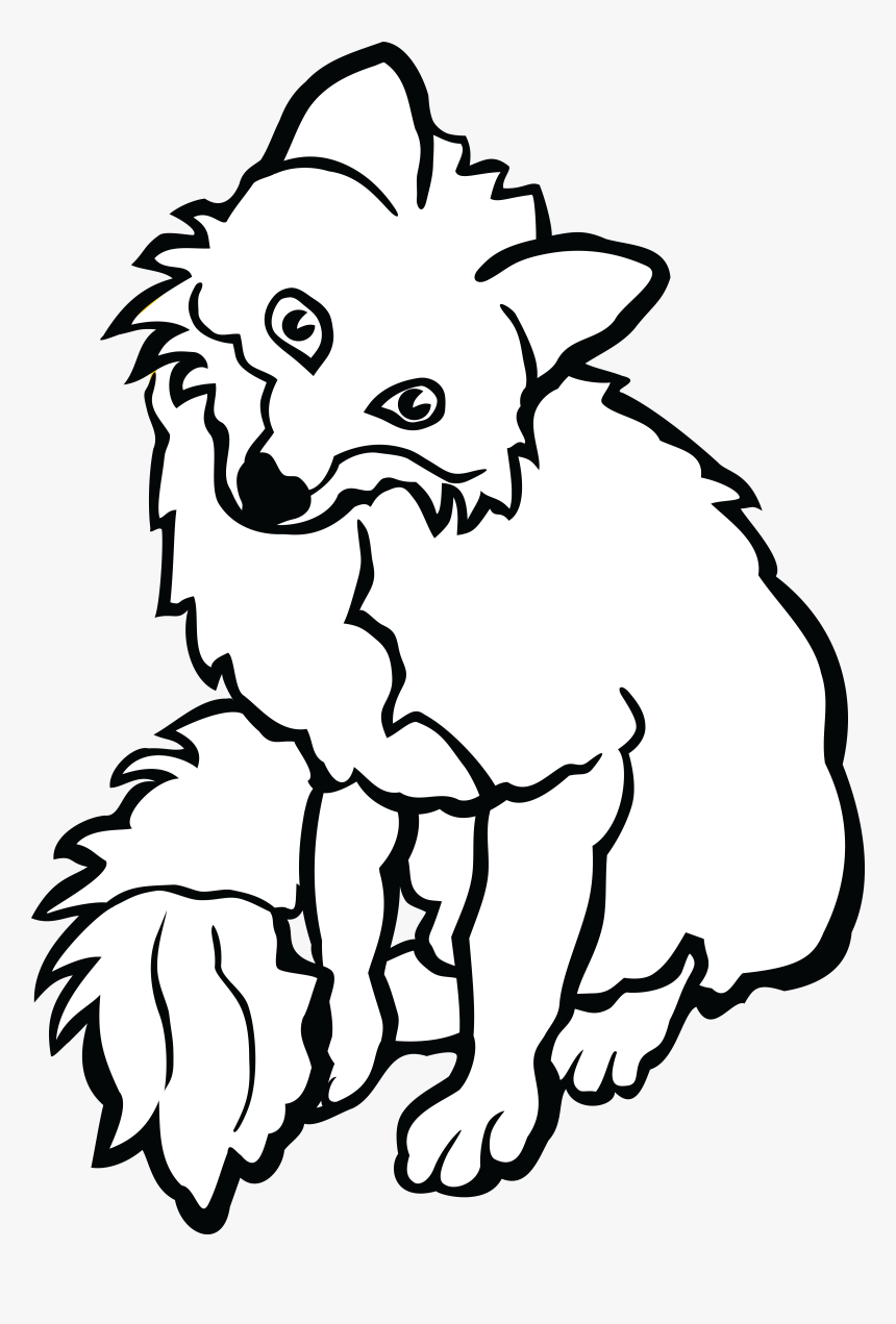 Fox Black And White Clipart - Clipart Of Fox, HD Png Download, Free Download