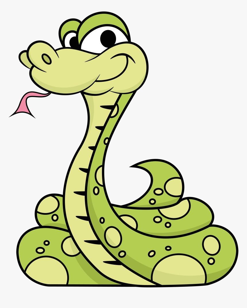 Transparent Rattlesnake Clipart Free - Transparent Background Snake Clip Art, HD Png Download, Free Download