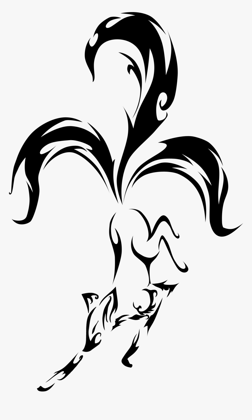 Transparent White Fox Png - Simple Fox Tattoo Drawing, Png Download, Free Download