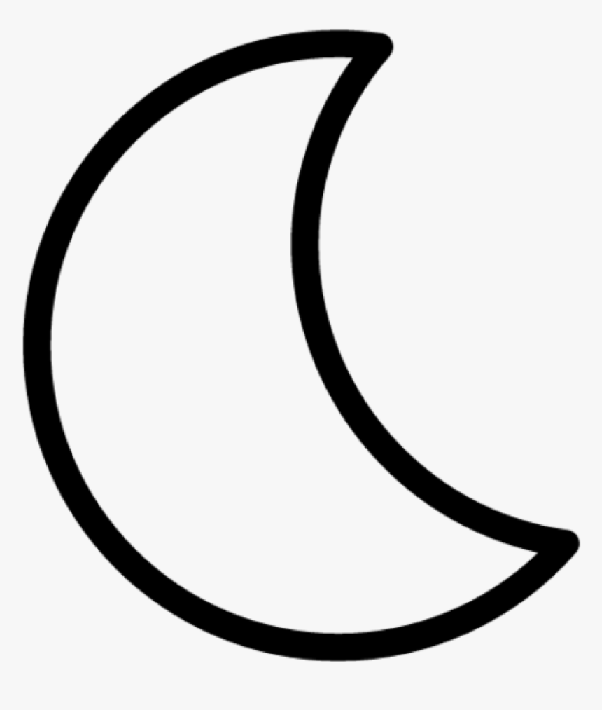 Moon Clipart Black And White 28 Collection Of Half - Half Moon Clip Art, HD Png Download, Free Download