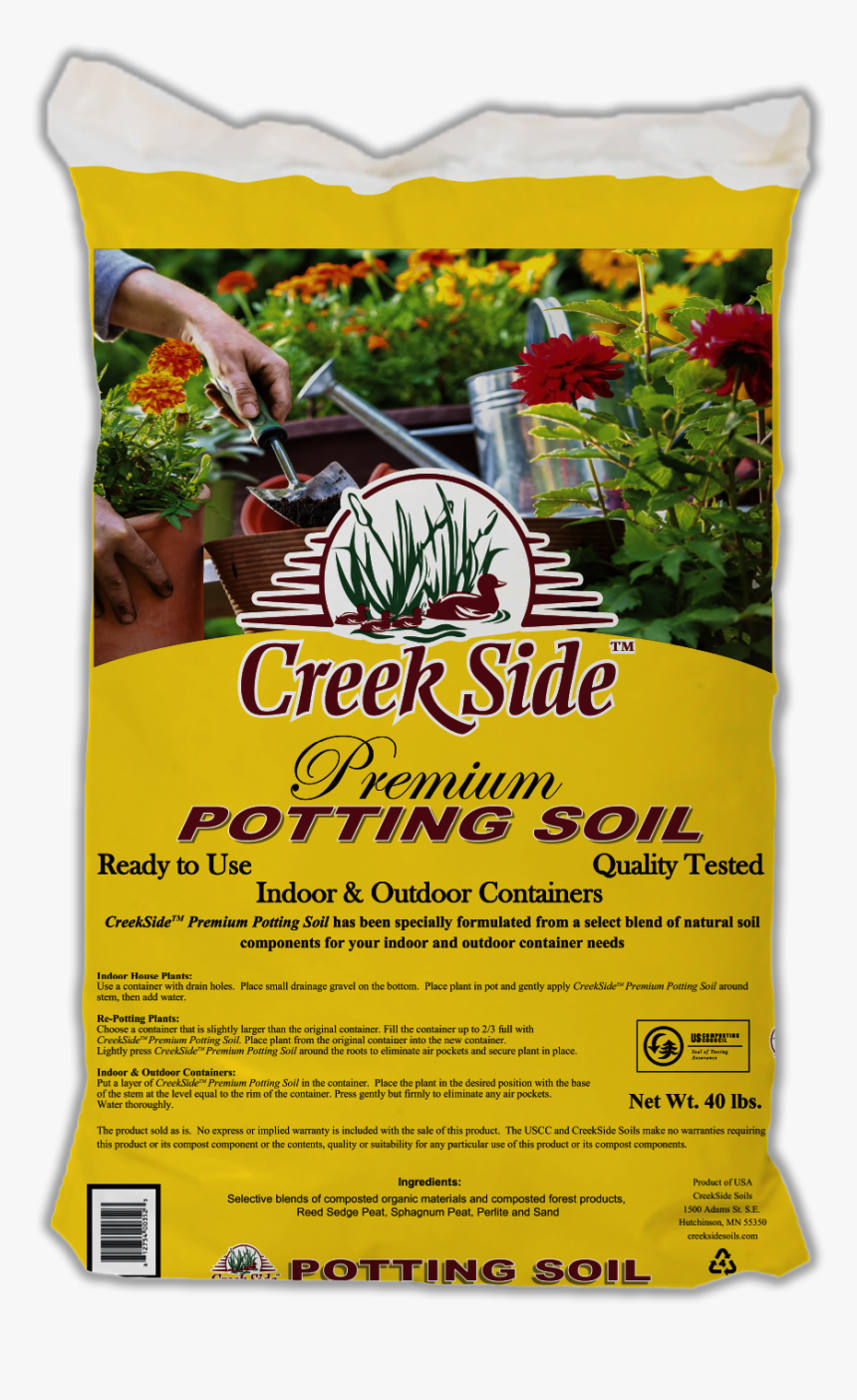 Creekside Bag Of Premium Potting Soil - Household Supply, HD Png Download, Free Download