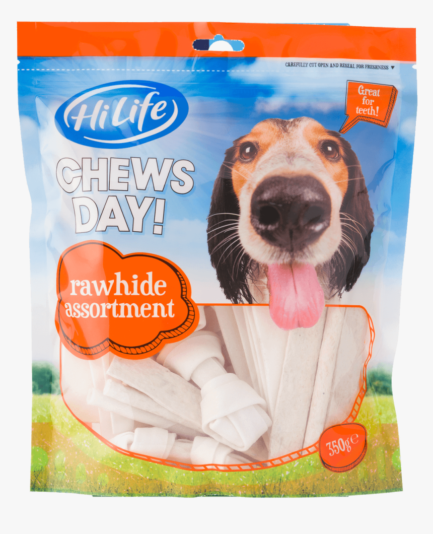 Hilife Chews Day Rawhide Assortment 350g - Dog Catches Something, HD Png Download, Free Download