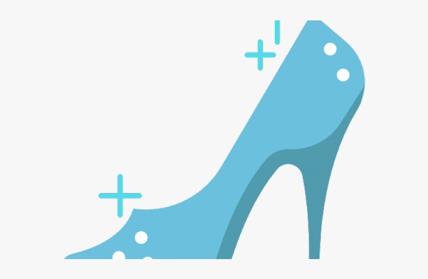 Women Shoes Clipart Cinderella Glass Slipper - Cinderella In Cartoon Heel, HD Png Download, Free Download