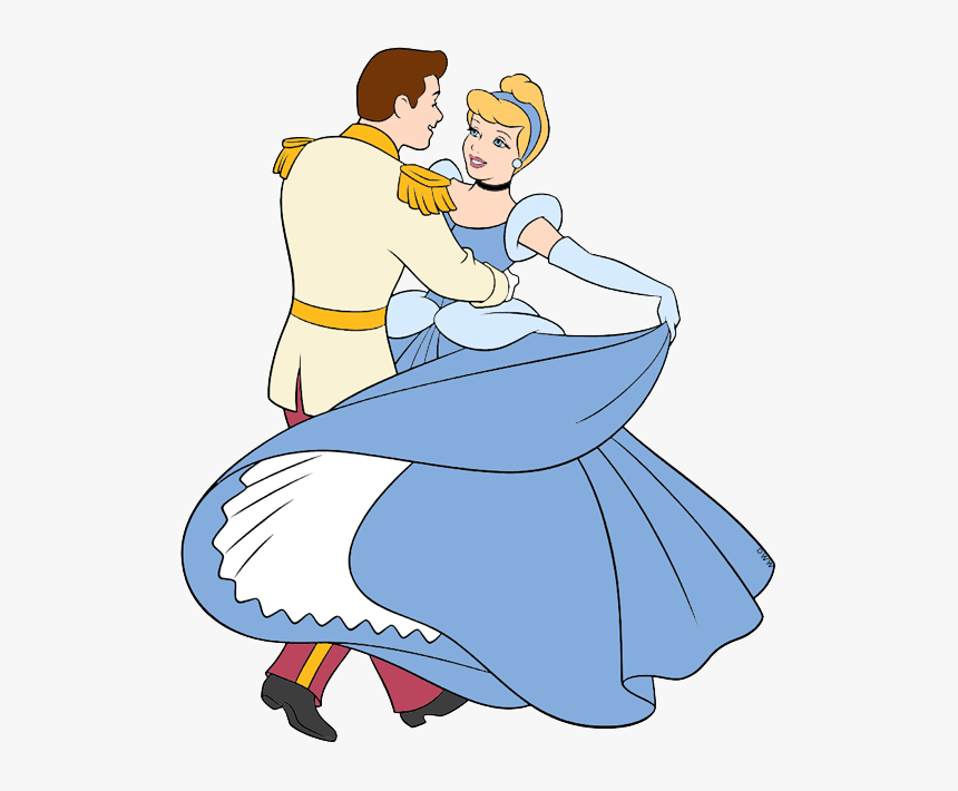 Clip Art Of And - Principe Y Princesa Disney Cenicienta, HD Png Download, Free Download