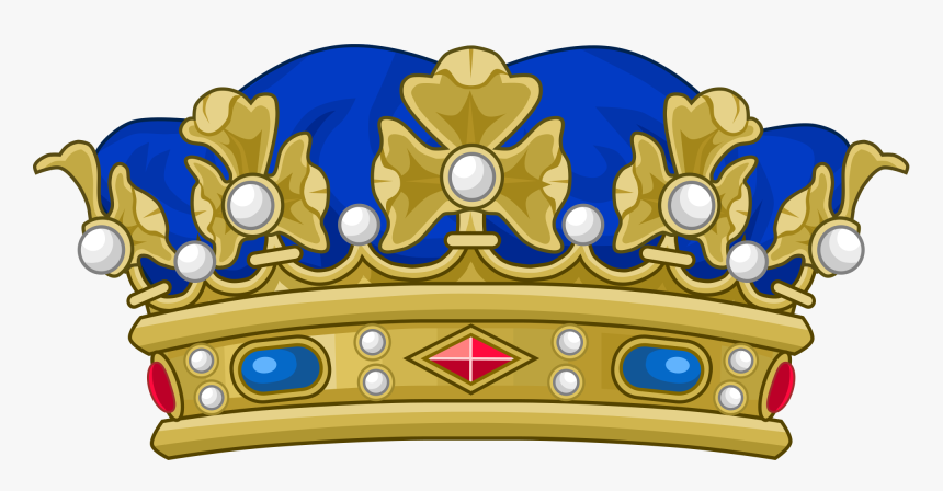 Heraldic Depiction Of A Duke"s Coronet, With Blue Bonnet - Royal Prince Crown Png, Transparent Png, Free Download