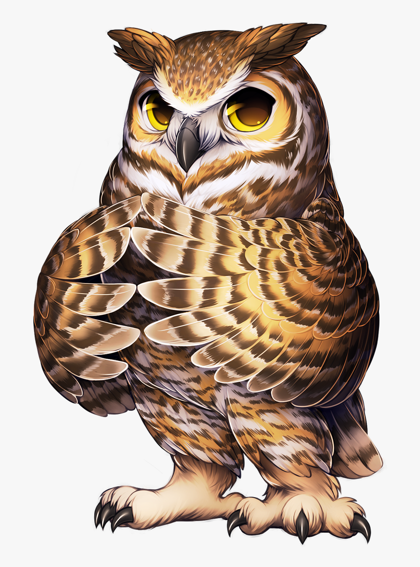 Great Horned Owl Base, HD Png Download, Free Download