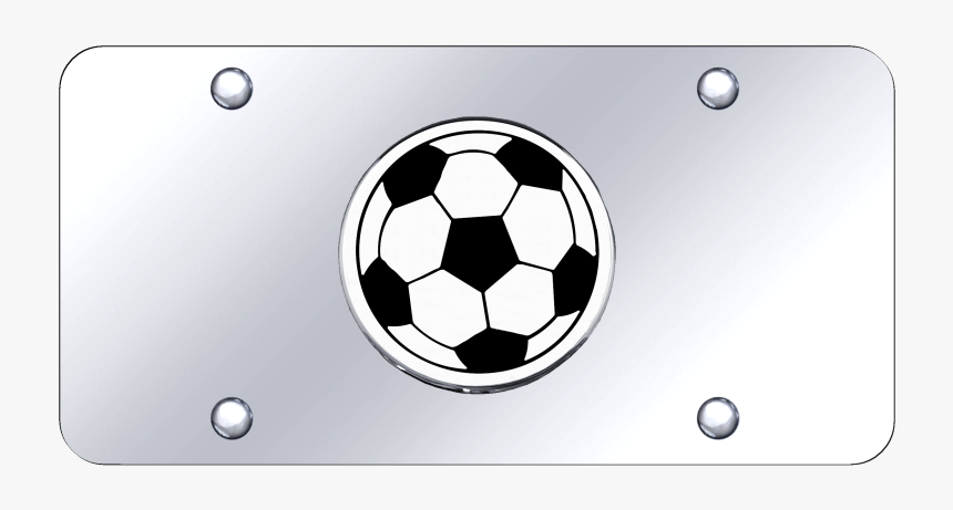 Au-tomotive Gold Soccer Ball Chrome On Chrome Plate - Soccer Ball, HD Png Download, Free Download