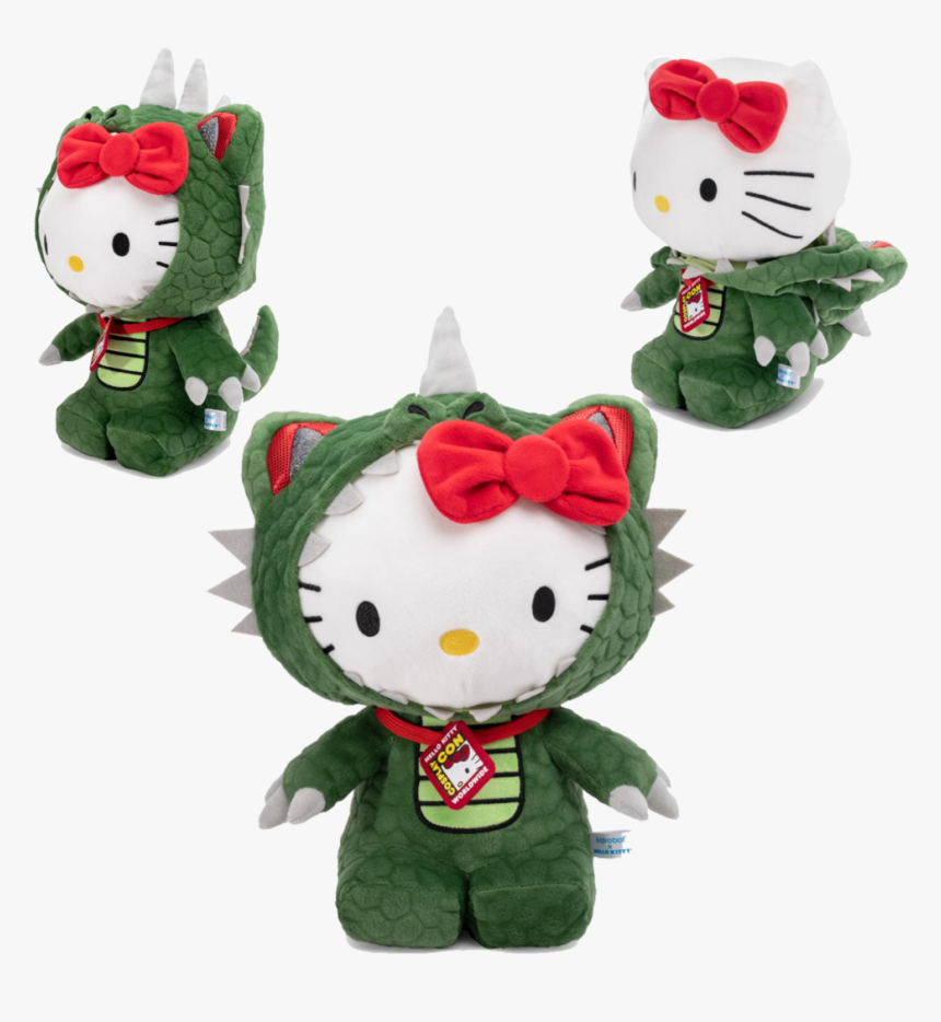 Hello Kitty Kaiju Dinosaur Cosplay Plush By Kidrobot - Hello Kitty Kaiju, HD Png Download, Free Download