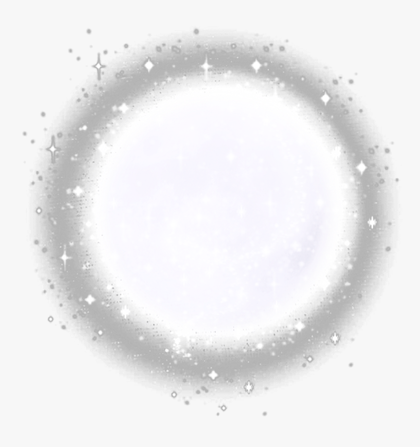 Ftestickers Moon Stars White Glowing Luminous - Night, HD Png Download, Free Download