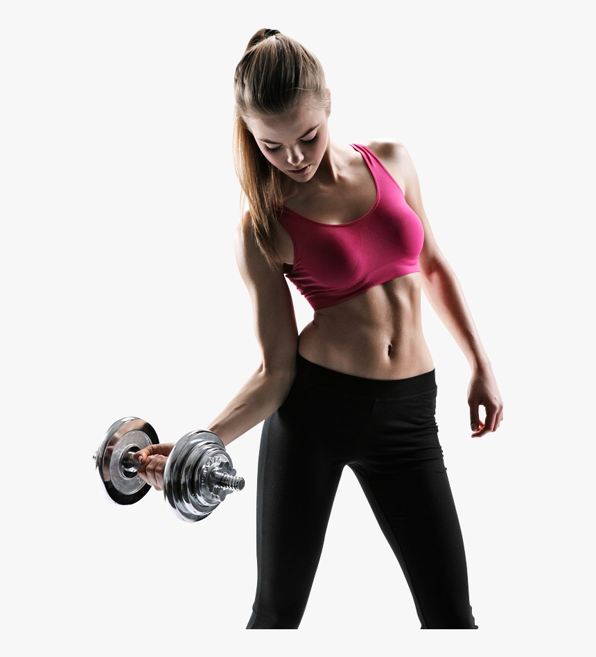 Weights,physical Fitness,abdomen,fitness Pant,biceps - Women Fitness Png, Transparent Png, Free Download
