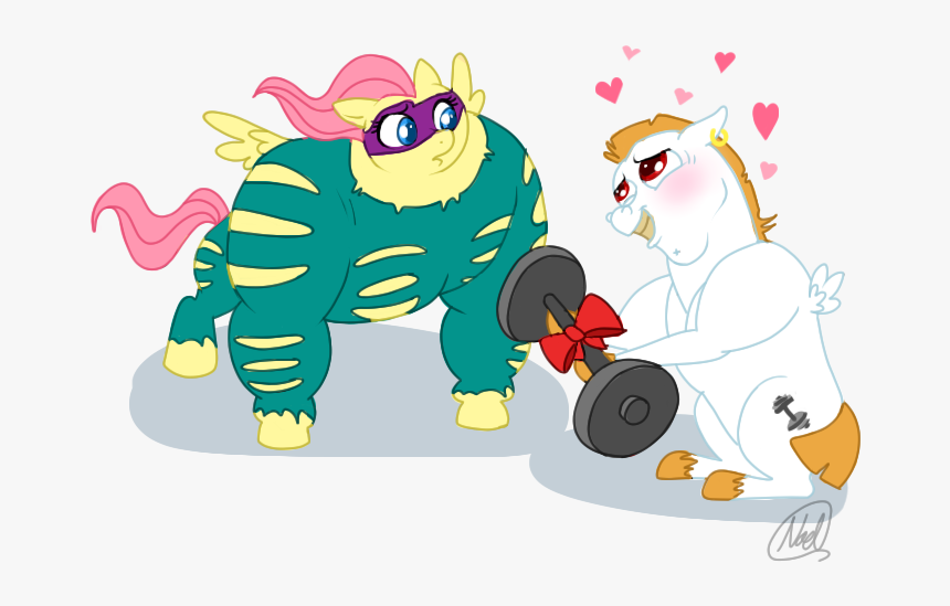 Artist Mc Bulk - Mlp Fluttershy And Bulk Biceps, HD Png Download, Free Download