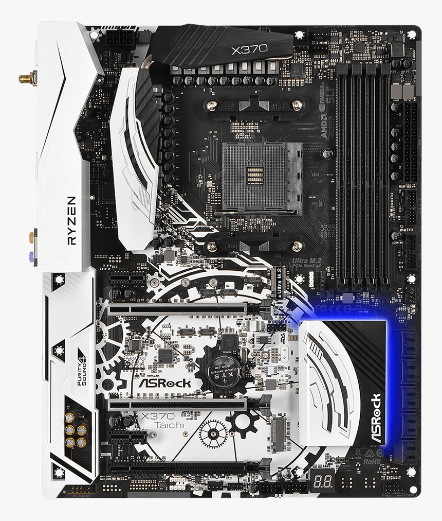 Taichi - Asrock X370 Taichi Atx Am4 Motherboard, HD Png Download, Free Download