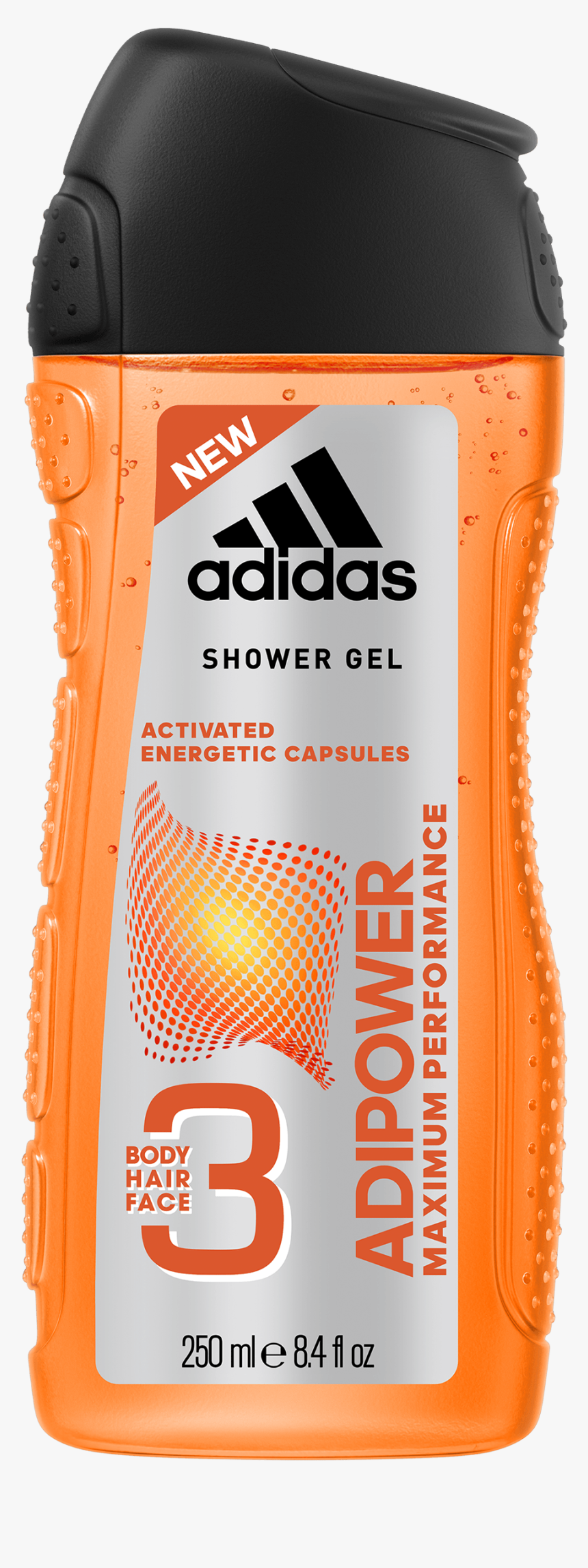 Adipower 3in1 Body, Hair And Face Shower Gel For Him - Adidas Shower Gel Adipower, HD Png Download, Free Download