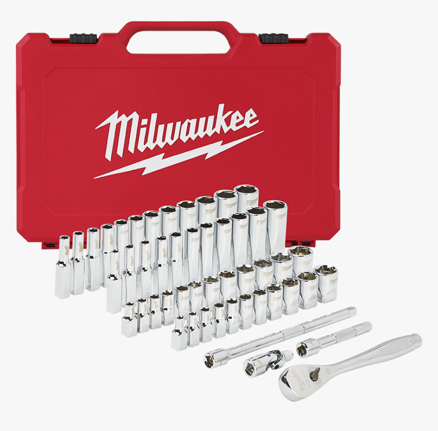 1/4 - Milwaukee 1 2 Inch Socket Set, HD Png Download, Free Download