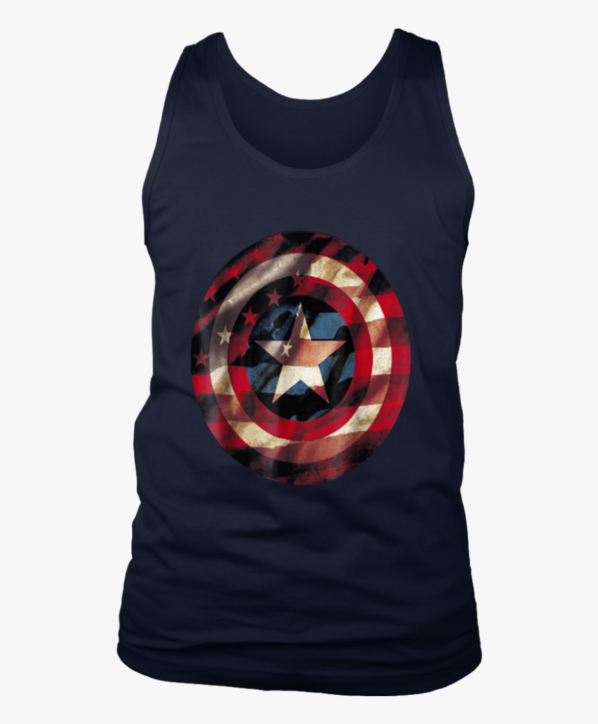 Marvel Captain America Avengers Shield Flag Graphic - T-shirt, HD Png Download, Free Download