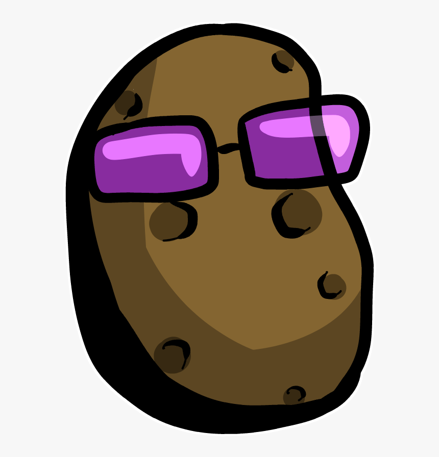 Snout Glasses Free Download Png Hq Clipart - Twitch Emote Potato, Transparent Png, Free Download