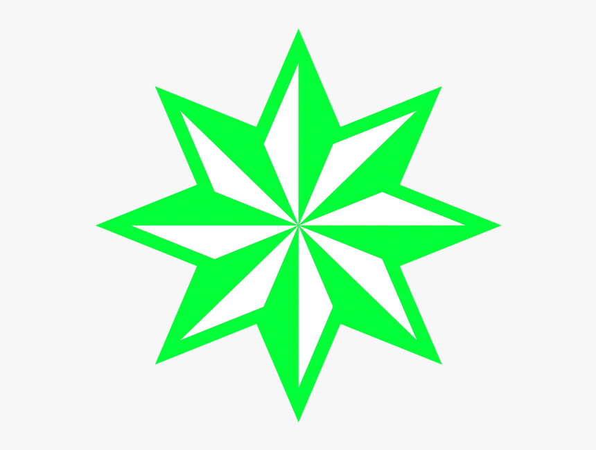 Scalable Five-pointed Star Clip Art Plant Transparent - Azerbaycan Bayragi, HD Png Download, Free Download