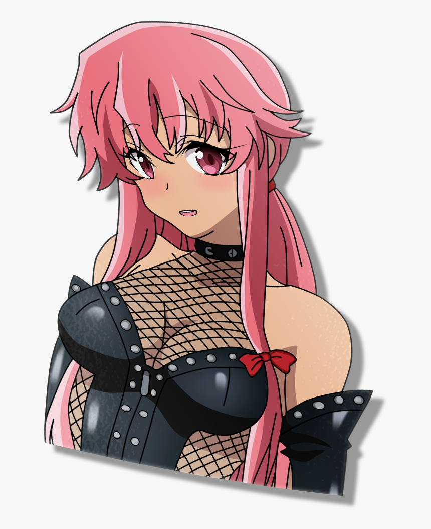 Image Of Goth Girl Yuno - Cartoon, HD Png Download, Free Download