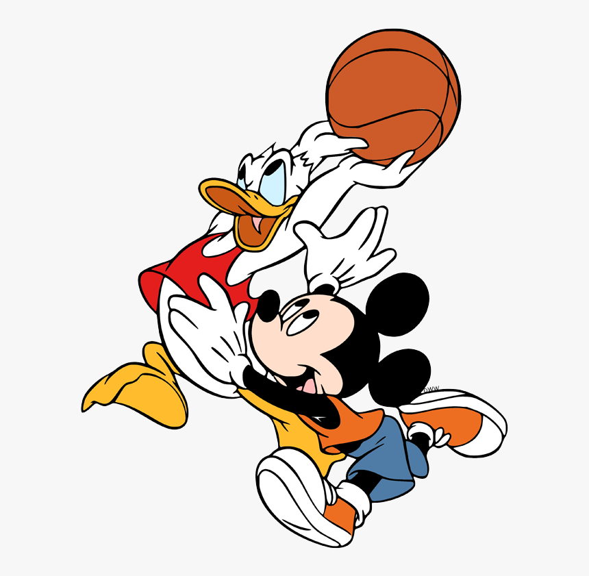 Mickey Mouse Coloring Book Pages Basketball, HD Png Download, Free Download
