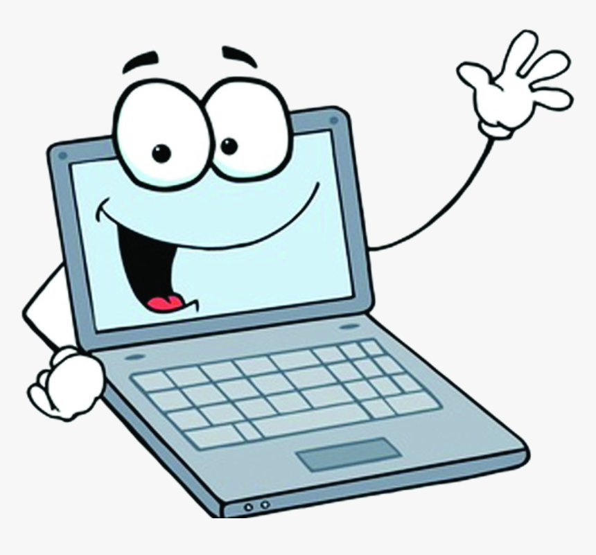 Technology Helped Spread Basketball Through By Many - Cartoon Laptop  Clipart, HD Png Download - kindpng