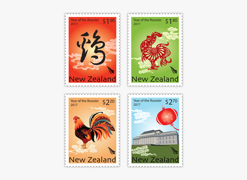 New Zealand Post Celebrates And Welcomes The Year Of - New Zealand Stamp 2017, HD Png Download, Free Download