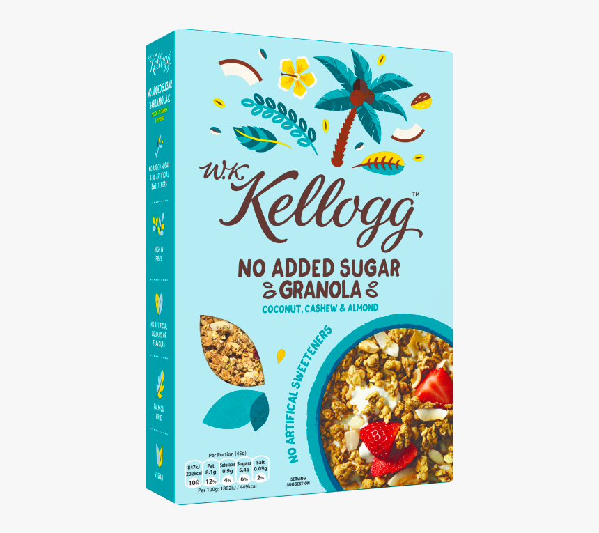 Kellogg's No Added Sugar Granola, HD Png Download, Free Download