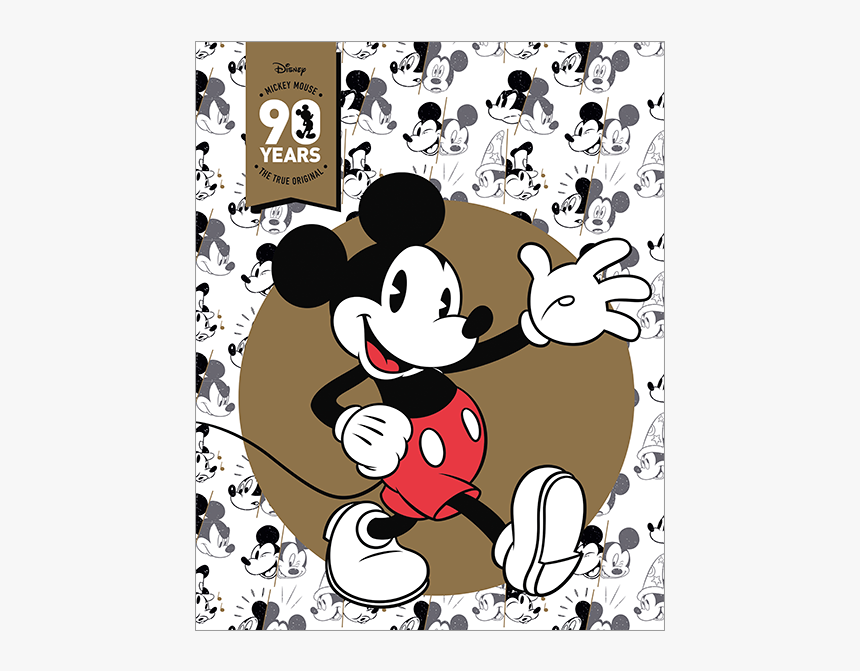 Mickey Mouse 90th Anniversary Licensed Stamp Pack Product - Mickey Mouse 90th Anniversary Logo, HD Png Download, Free Download