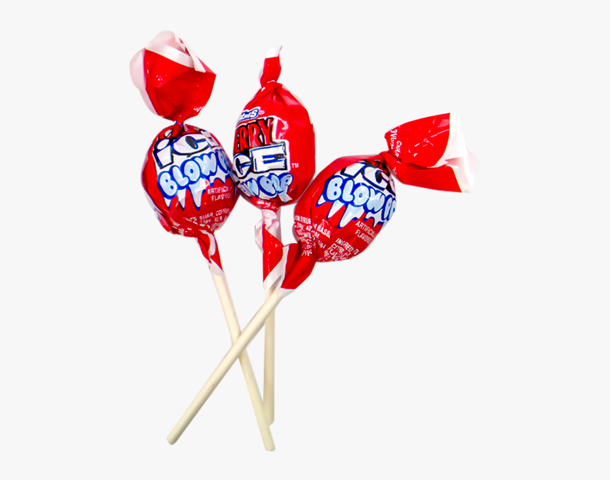 Charms Cherry Ice Blow Pop Bubble Gum Filled B - Lollipop, HD Png Download, Free Download