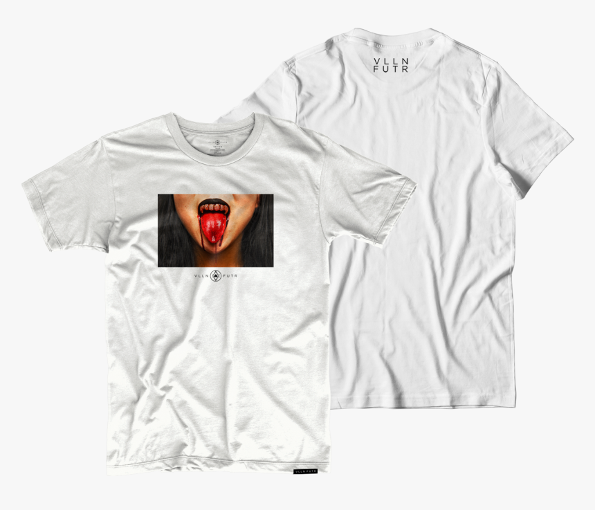 Teeth Grill Png Blood Grill Tee White - Large Shirt Example, Transparent Png, Free Download