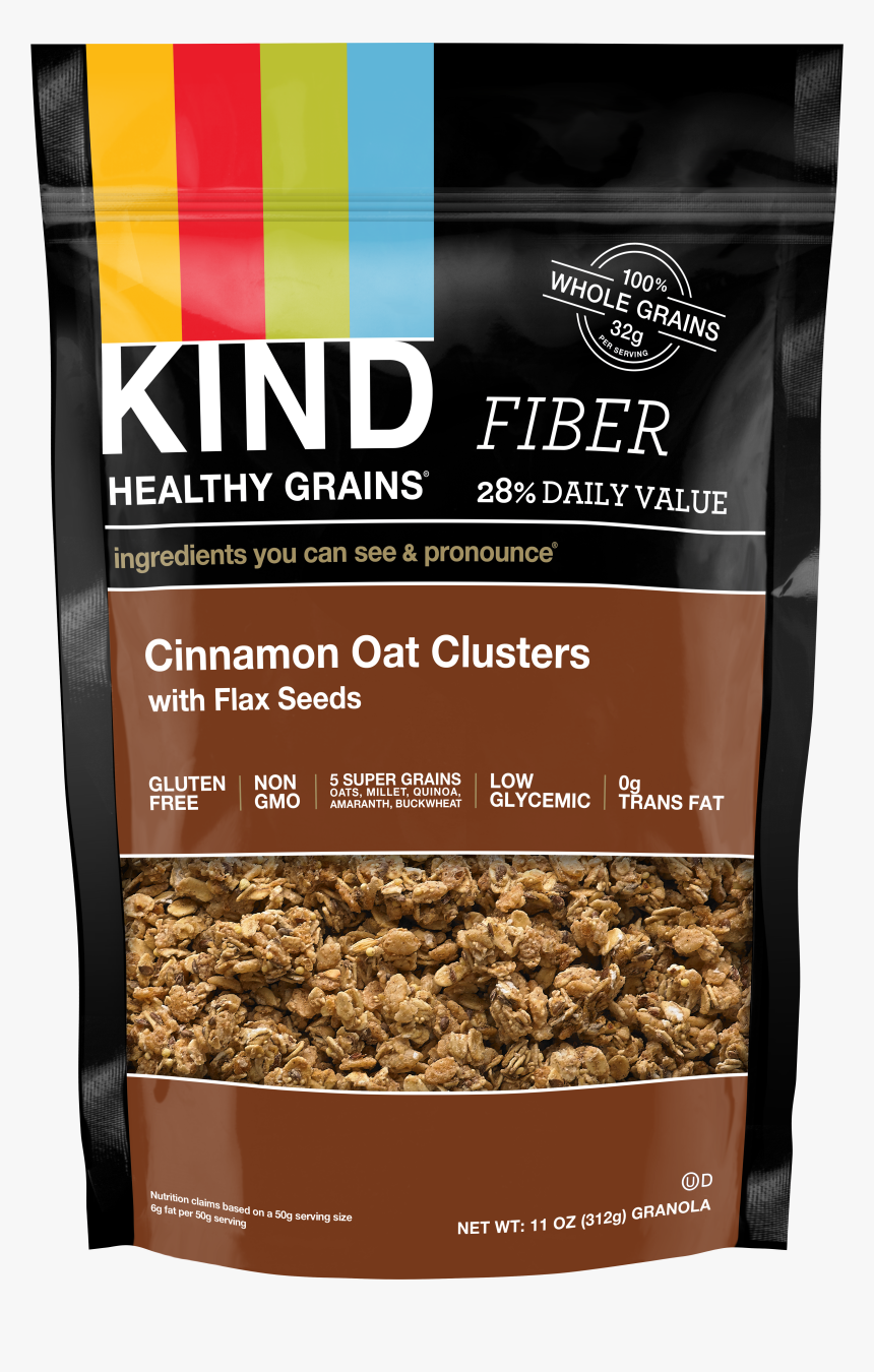 Kind Granola Cinnamon Oat Clusters, HD Png Download, Free Download