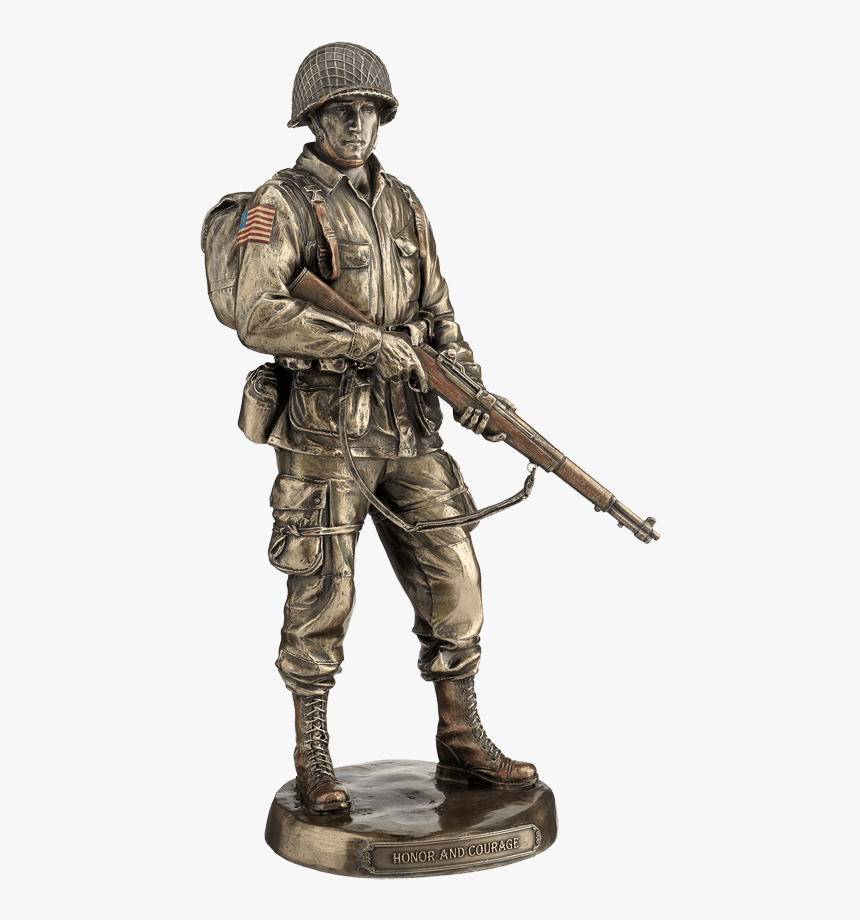 Bronze Us Army Solider - Army Soldiers Sculpture, HD Png Download, Free Download