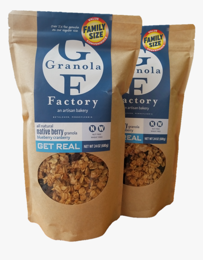 Family Size All-natural Native Berry Granola - Granola Factory, HD Png Download, Free Download