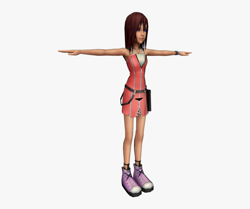 Design,fictional Hair,style,human Leg,balance,black - Kingdom Hearts Kairi Model, HD Png Download, Free Download