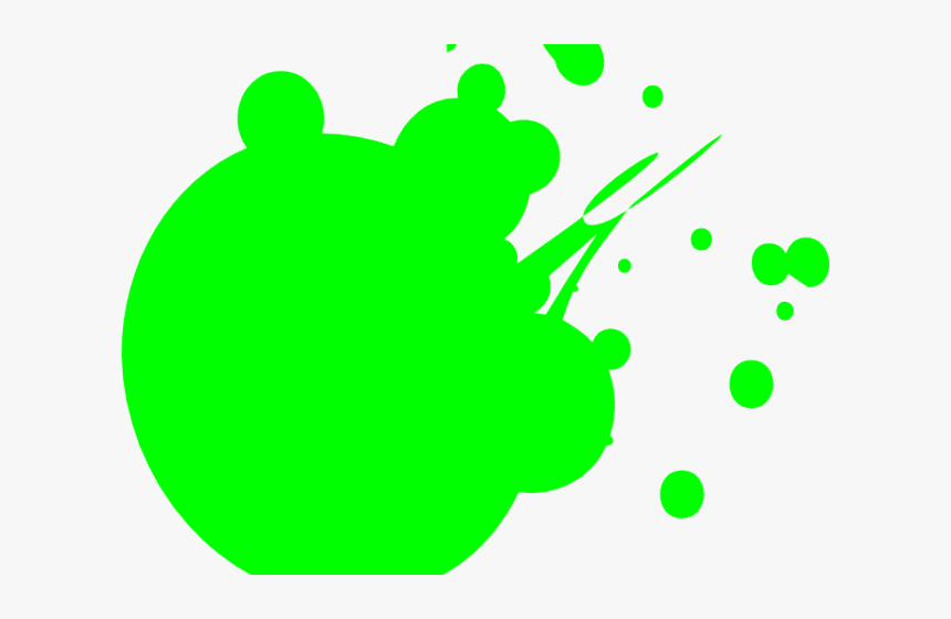 Green Color Splash Transparent Clipart , Png Download - Blood Stain Transparent Cartoon, Png Download, Free Download