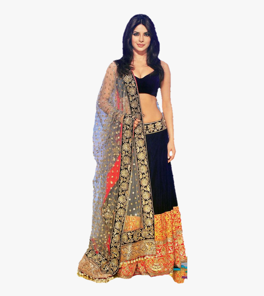 Priyanka Chopra Blue Velvet Lehenga, HD Png Download, Free Download