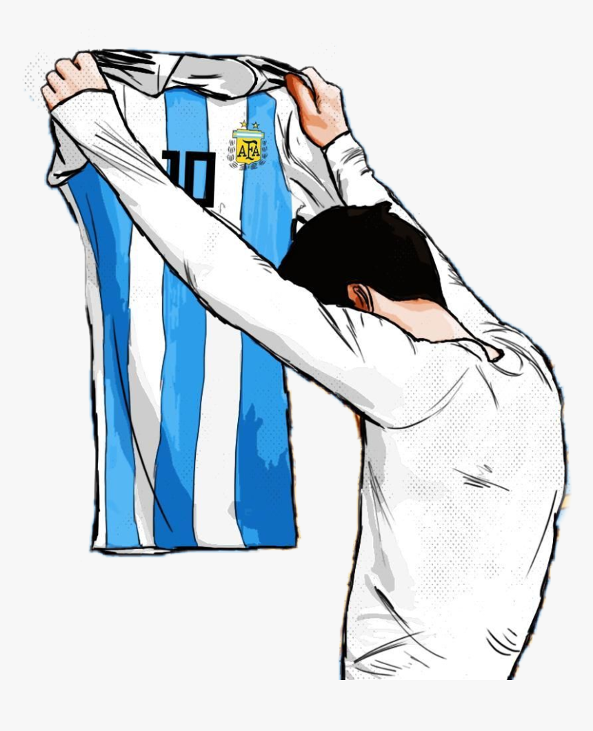 #leo #messi #argentina #football #goal #jersey #like - Messi Sticker Argentina, HD Png Download, Free Download