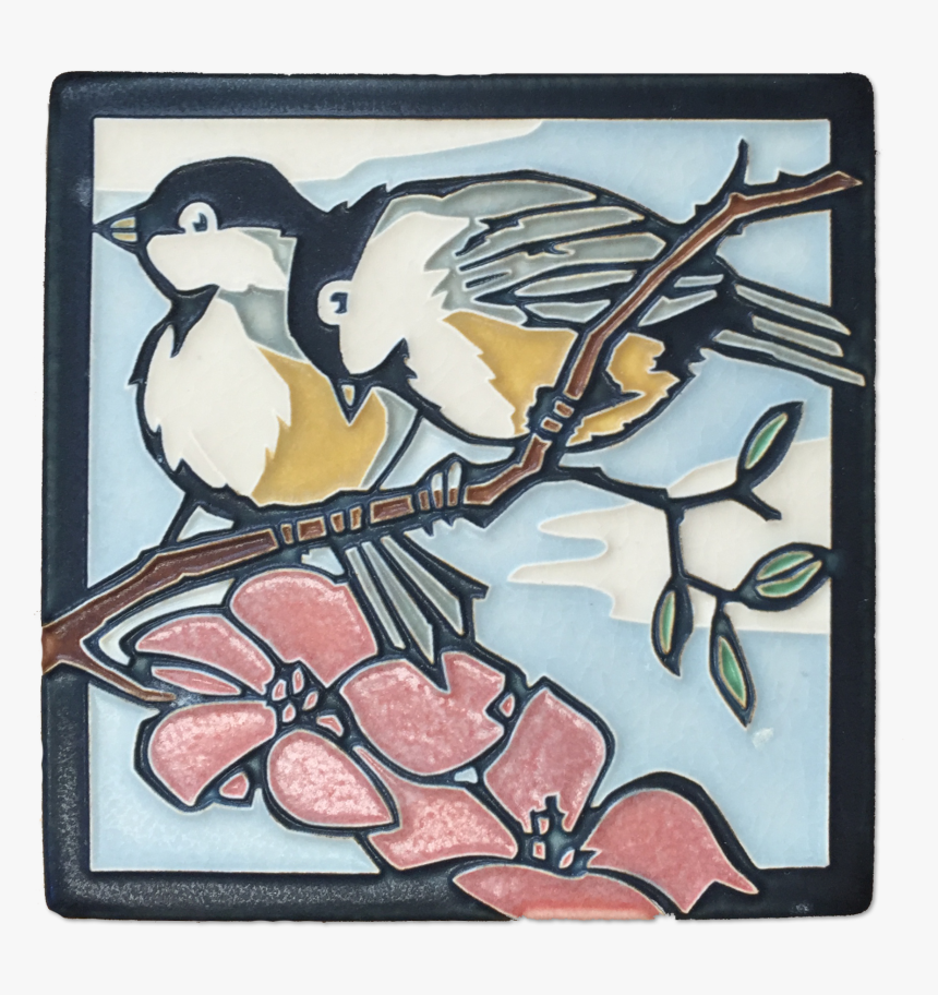 Chickadees Tile - Charley Harper Motawi Tiles, HD Png Download, Free Download