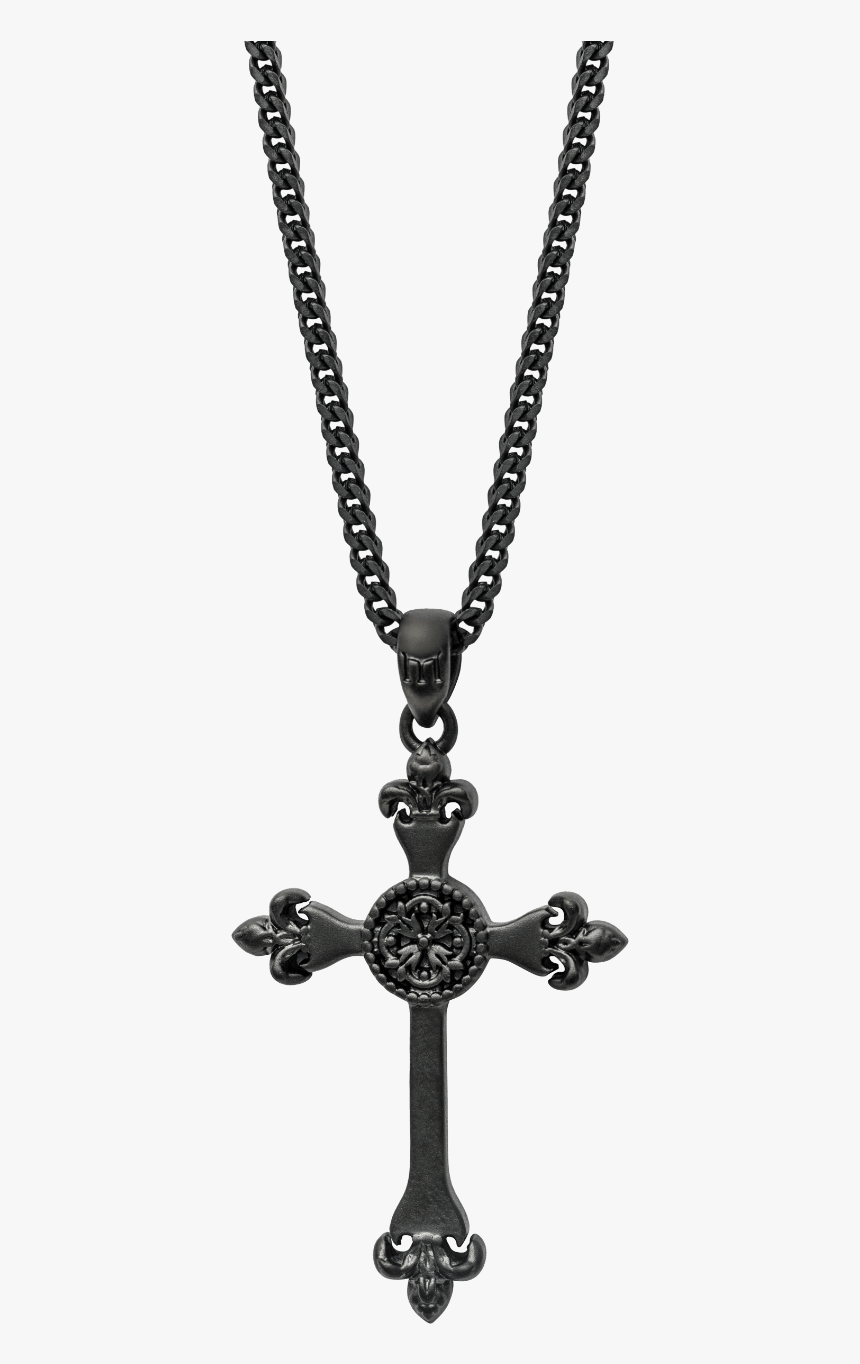 Black Cross Necklace Png Transparent Png Kindpng - gold cross necklace roblox