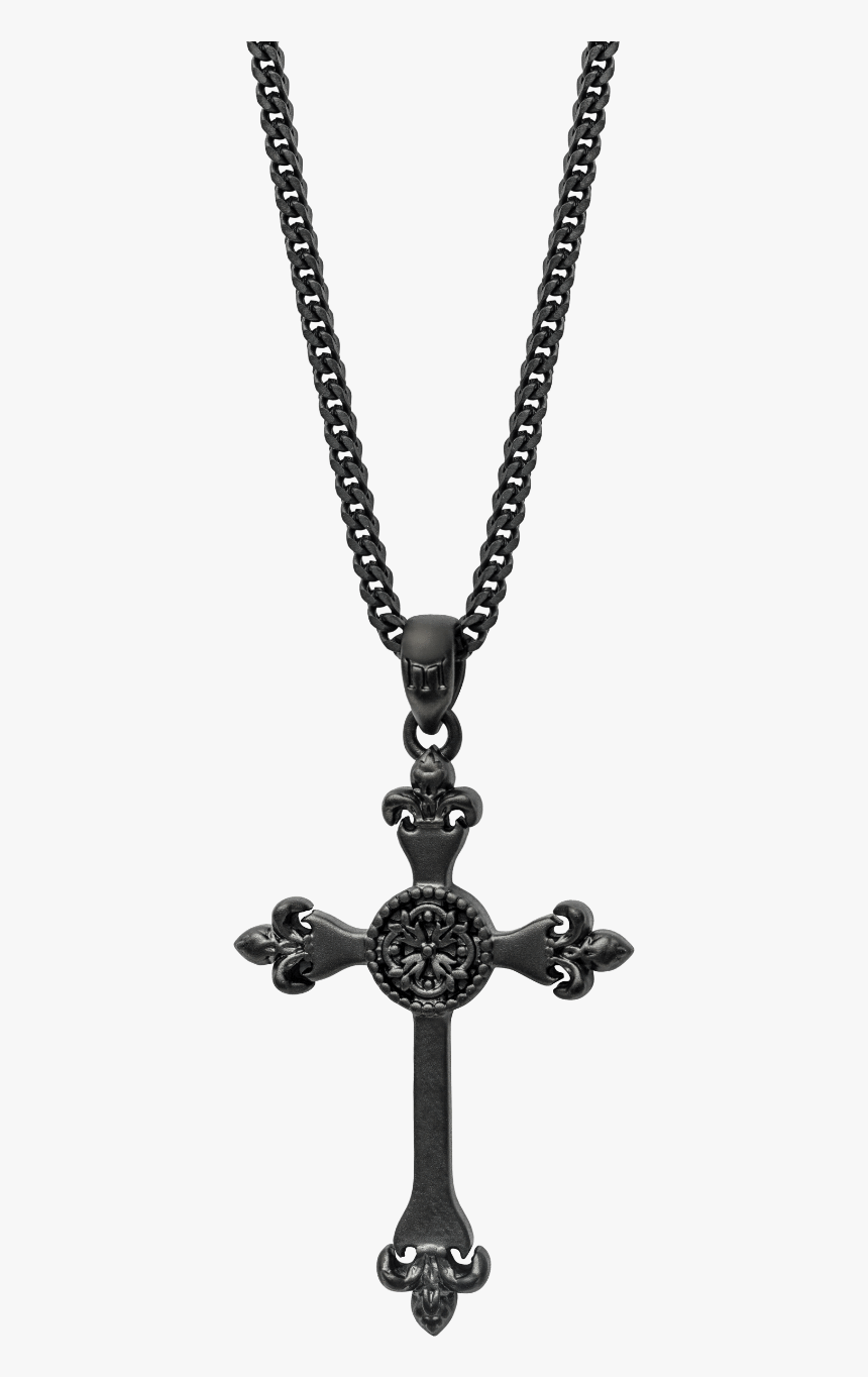 Black Cross Necklace Png, Transparent Png, Free Download