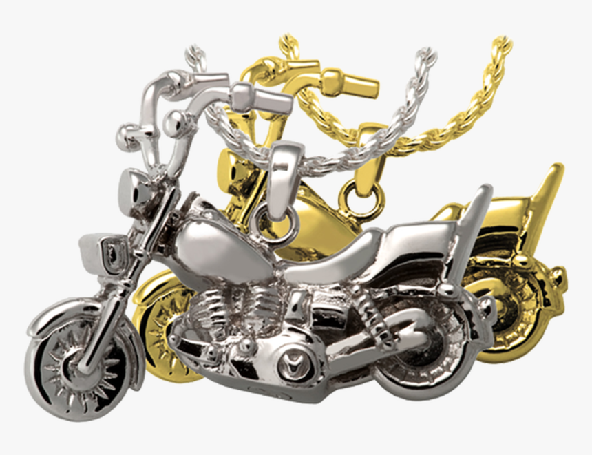 Sterling Silver With Sterling Silver Rope Chain - Cremation Jewelry Motorcycle, HD Png Download, Free Download