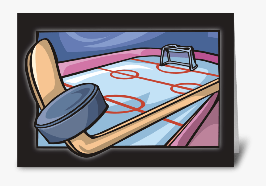 Ice Hockey Rink Birthday Greeting Card - Ice Hockey, HD Png Download, Free Download