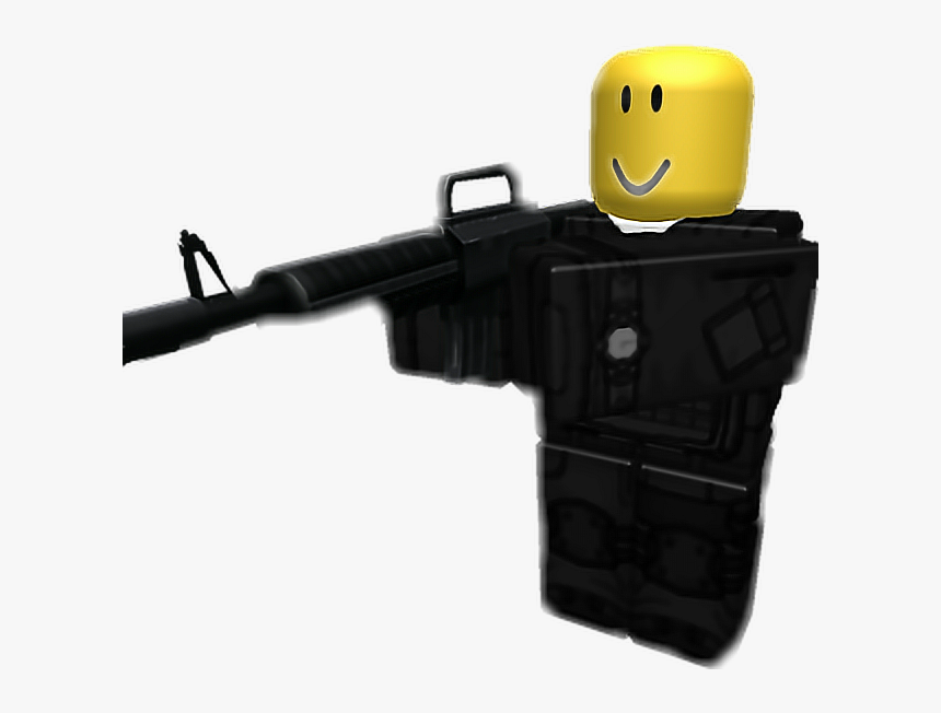 Transparent Roblox Gun Png Roblox Noob With A Gun Png Download Kindpng - noob holding sign roblox