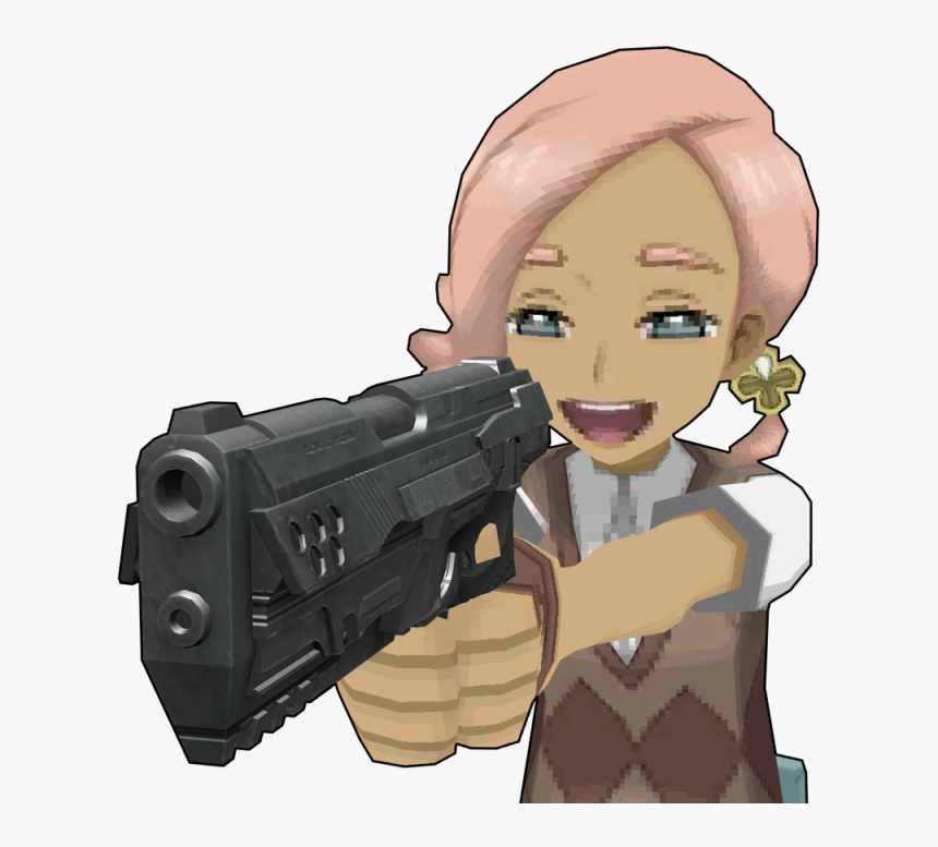 Transparent Holding Gun Png - Ilima Pokemon With A Gun, Png Download, Free Download