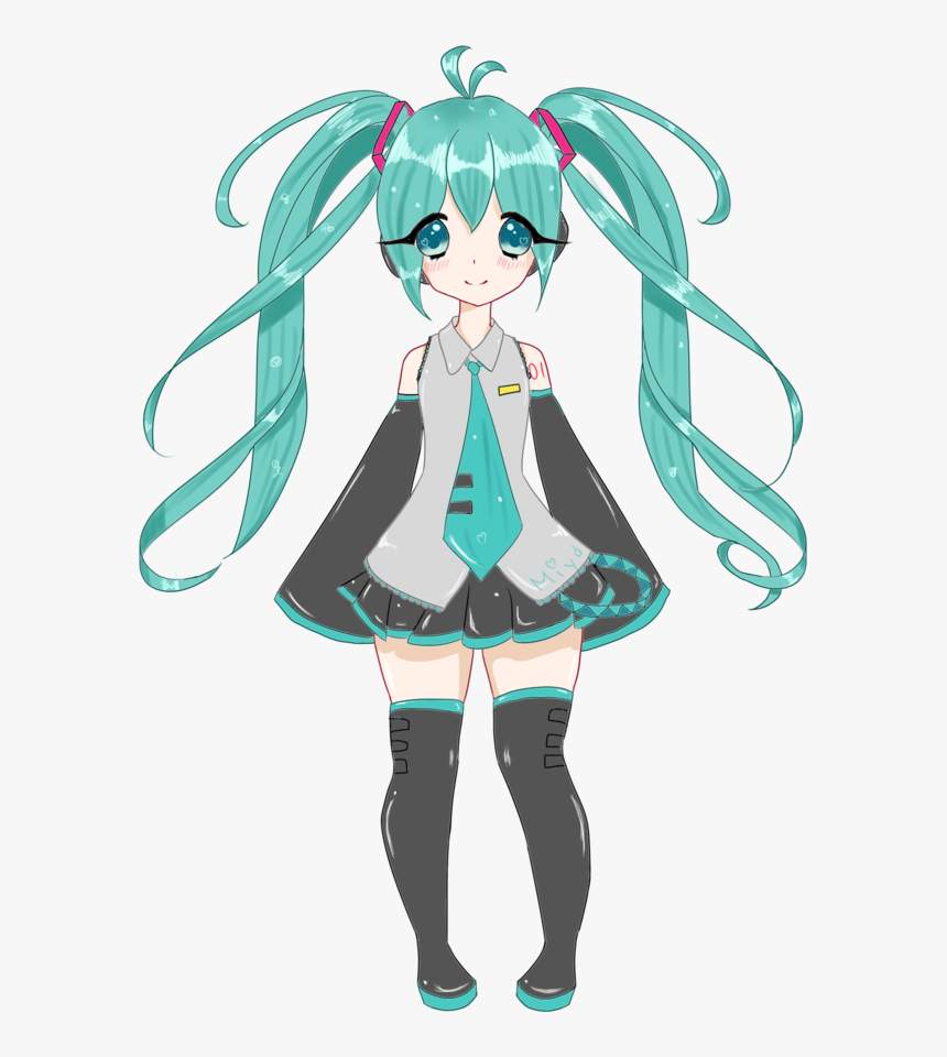 Dab Transparent Anime Girl - Fanart Hatsune Miku Transparent, HD Png Download, Free Download